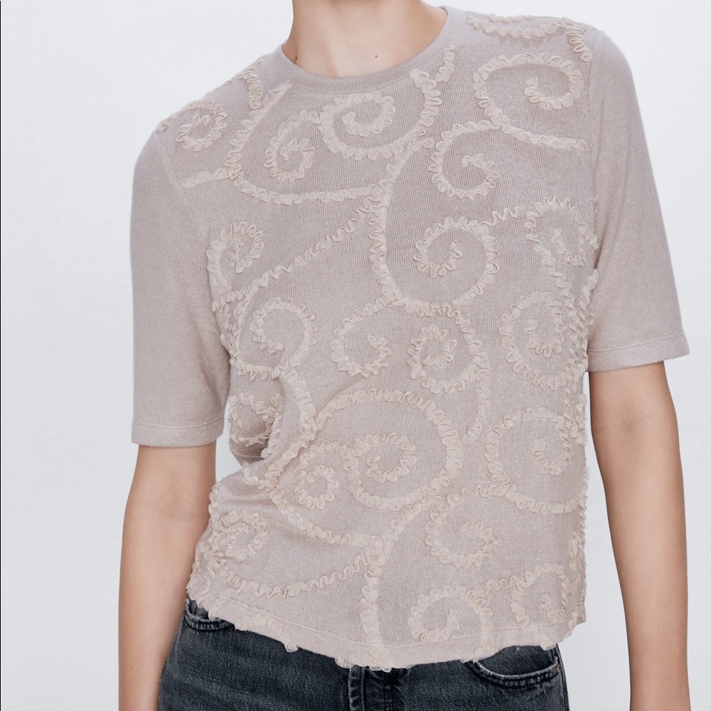 Zara Embroidered Top